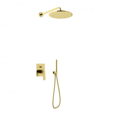 Kohlman Experience Gold kompletny zestaw prysznicowy złoty połysk QW210EGDR25