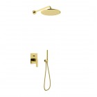 Kohlman Experience Gold kompletny zestaw prysznicowy złoty połysk QW210EGDR25