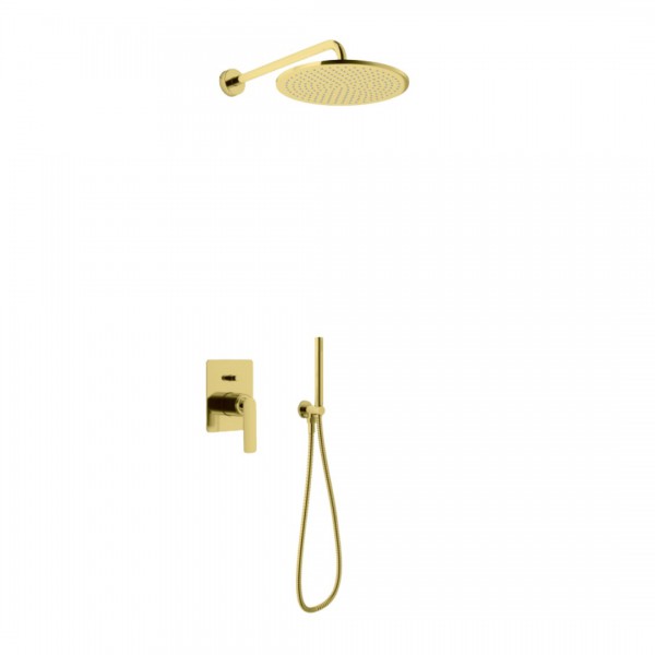 Kohlman Experience Gold kompletny zestaw prysznicowy złoty połysk QW210EGDR30