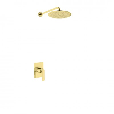 Kohlman Experience Gold kompletny zestaw prysznicowy złoty połysk QW220EGDR25