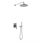 Kohlman Experience Gray kompletny zestaw prysznicowy szczotkowany grafit QW210EGR30