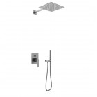 Kohlman Experience Gray kompletny zestaw prysznicowy szczotkowany grafit QW210EGQ25