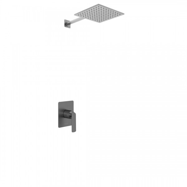 Kohlman Experience Gray kompletny zestaw prysznicowy szczotkowany grafit QW220EGQ25