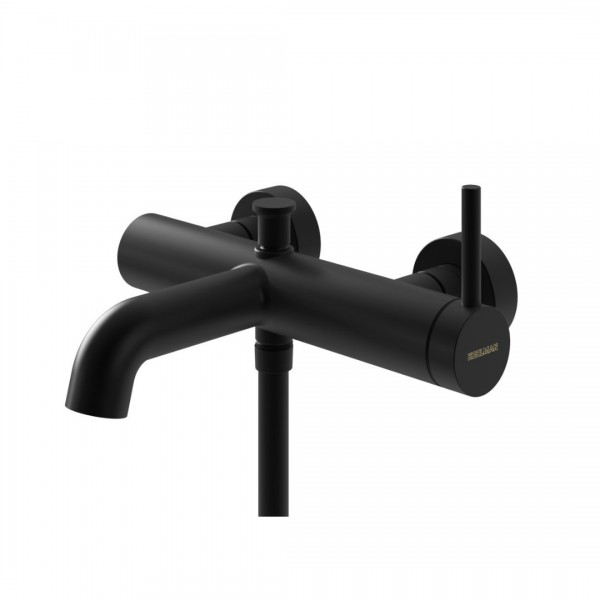 Kohlman Axel Black bateria wannowa czarny mat QW110AB