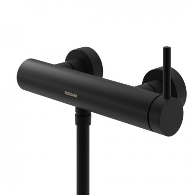 Kohlman Axel Black bateria prysznicowa ścienna czarny mat QW120AB