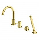 Kohlman Axel Gold bateria wannowa 4-otworowa złota QB244AGD