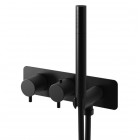 Kohlman Axel Black bateria wannowa termostatyczna podtynkowa czarny mat QW265AB