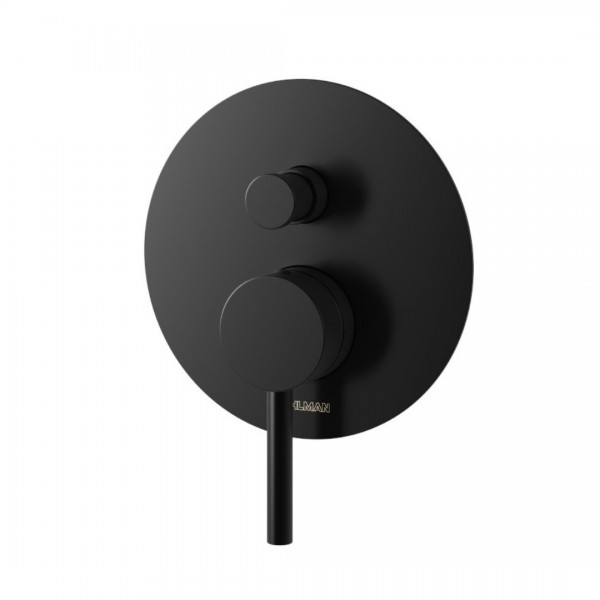 Kohlman Axel Black bateria wannowo-prysznicowa podtynkowa czarny mat QW210AB