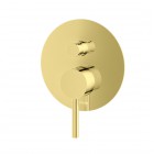 Kohlman Axel Gold bateria wannowo-prysznicowa podtynkowa złota QW210AGD