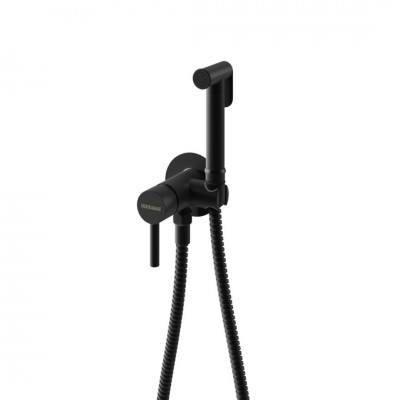 Kohlman Axel Black bateria bidetowa podtynkowa czarny mat QW135AB