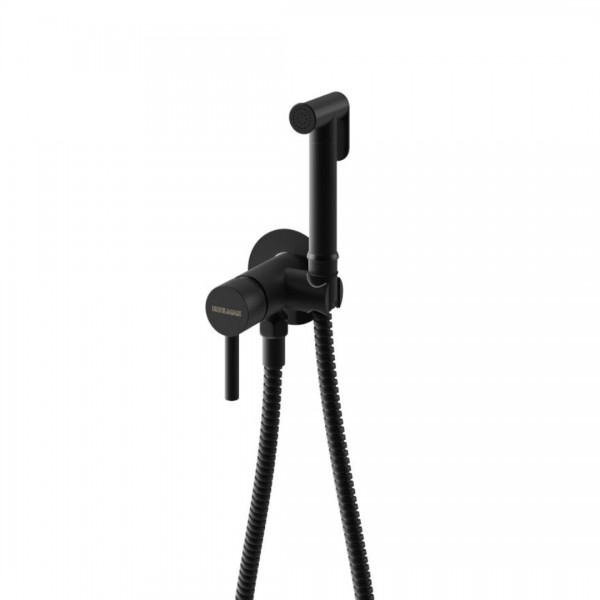 Kohlman Axel Black bateria bidetowa podtynkowa czarny mat QW135AB