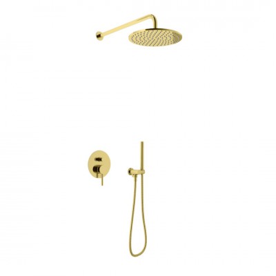 Kohlman Axel Gold kompletny zestaw prysznicowy złoty QW210AGDR30