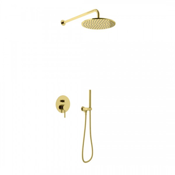 Kohlman Axel Gold kompletny zestaw prysznicowy złoty QW210AGDR30