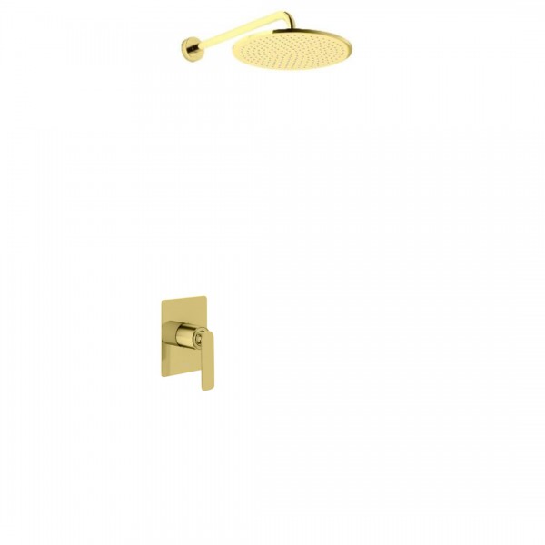 Kohlman Experience Gold kompletny zestaw prysznicowy złoty szczotkowany QW220EGDBR25