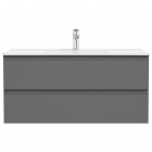 Oltens Vernal szafka 100 cm podumywalkowa wisząca grafit 60002400