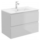 Oltens Vernal umywalka z szafką 60 cm szary mat 68000700