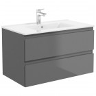 Oltens Vernal umywalka z szafką 80 cm grafit 68001400