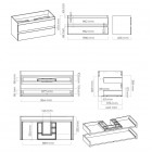 Oltens Vernal umywalka z szafką 100 cm biała 68004000