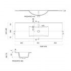 Oltens Vernal umywalka z szafką 100 cm biała 68004000