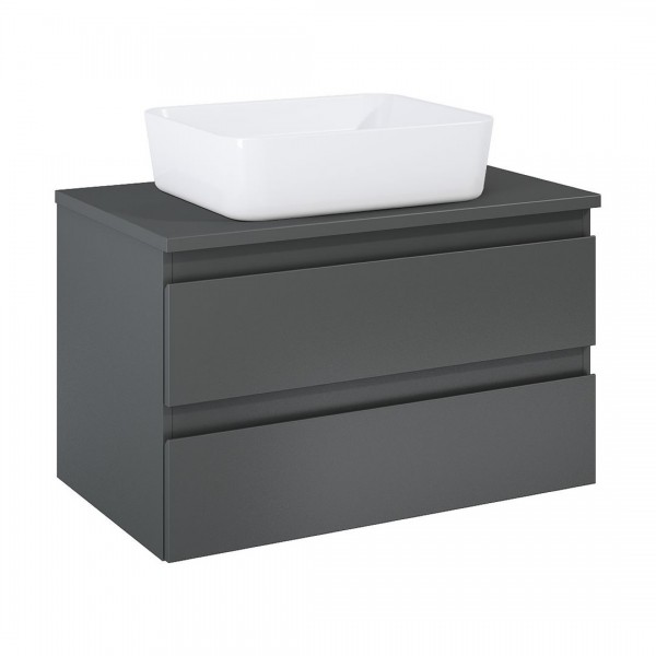 Oltens Vernal szafka 80 cm podumywalkowa wisząca z blatem grafit 60004400