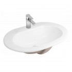 Oltens Asta umywalka 55x42 cm wpuszczana w blat owalna biała 41202000