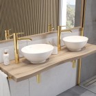 Oltens Molle bateria umywalkowa wysoka złoty połysk 32400800