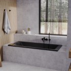 Oltens Molle bateria wannowo-prysznicowa ścienna czarny mat 34000300