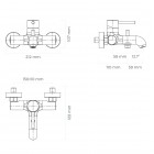 Oltens Molle bateria wannowo-prysznicowa ścienna złoty połysk 34000800
