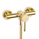 Oltens Molle bateria prysznicowa ścienna złoty połysk 33000800