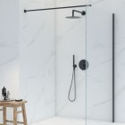 Oltens Molle bateria wannowo-prysznicowa podtynkowa czarny mat 34100300