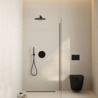 Oltens Molle bateria wannowo-prysznicowa podtynkowa czarny mat 34100300