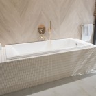 Oltens Molle bateria wannowo-prysznicowa podtynkowa złoty połysk 34100800