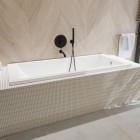 Oltens Molle wylewka wannowa 18,8 cm czarny mat 39100300