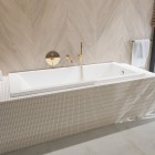 Oltens Molle zestaw wannowo-prysznicowy podtynkowy złoty połysk 36602800