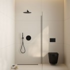 Oltens Molle kompletny zestaw prysznicowy podtynkowy deszczownica 30 cm czarny mat 36600300