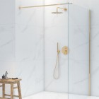 Oltens Molle kompletny zestaw prysznicowy podtynkowy deszczownica 30 cm złoty połysk 36600800