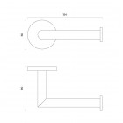 Oltens Gulfoss uchwyt na papier toaletowy chrom 81102100