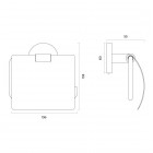 Oltens Gulfoss uchwyt na papier toaletowy chrom 81101100