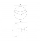 Oltens Gulfoss haczyk na ręcznik chrom 80002100