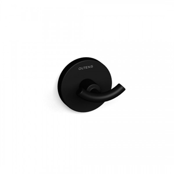 Oltens Gulfoss haczyk na ręcznik czarny mat 80002300