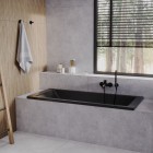 Oltens Gulfoss haczyk na ręcznik czarny mat 80002300