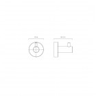 Oltens Gulfoss haczyk na ręcznik chrom 80008100