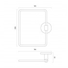 Oltens Gulfoss wieszak na ręcznik chrom 80103100