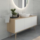 Oltens Gulfoss wieszak na ręcznik 40 cm dwuramienny ruchomy chrom 80105100