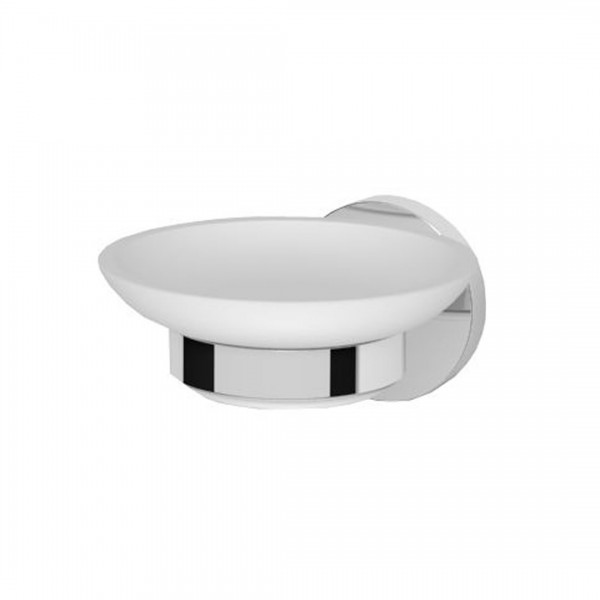 Oltens Gulfoss mydelniczka z uchwytem biała ceramika/chrom 84101000