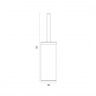 Oltens Gulfoss szczotka do WC stojąca chrom 82001100