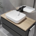 Oltens Gota bateria umywalkowa wysoka czarny mat 32401300