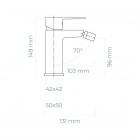 Oltens Gota bateria bidetowa chrom 31301100