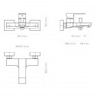 Oltens Gota bateria wannowo-prysznicowa ścienna chrom 34001100
