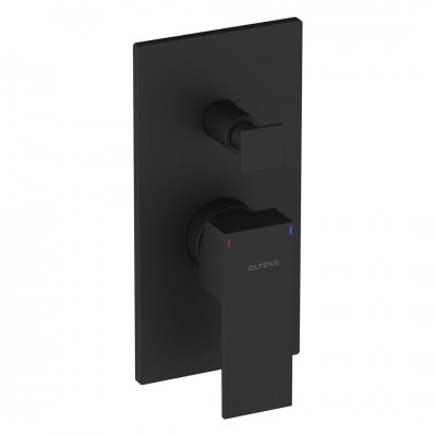 Oltens Gota bateria wannowo-prysznicowa podtynkowa czarny mat 34101300